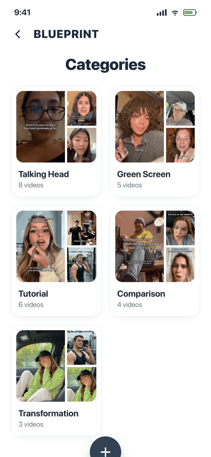 Organize your videos by category